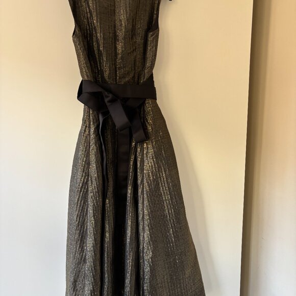 Amanda Wakeley A-line black/gold/bronze formal dress - Picture 5 of 8